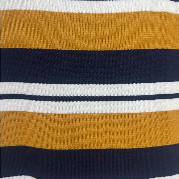 Windsor Dress L Bodycon Midi Striped Spaghetti Strap Blue Casual - Picture 4 of 7